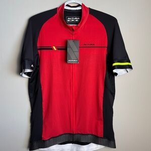 Altura NEW Podium Elite Women's Short Sleeve Cycling Jersey Red/Black US L UK XL
